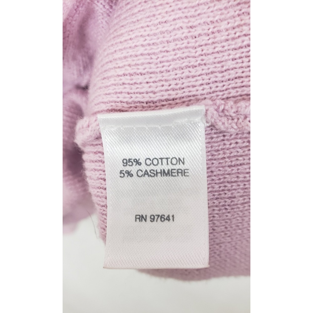 Pure Jill Kimono Sweater Pink Cotton Cashmere Oversized Knit Pocket L Casual - Picture 6 of 11